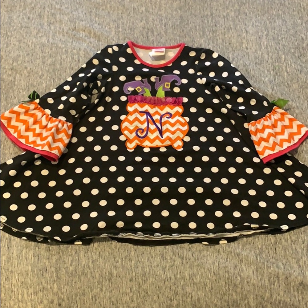 Girl’s Monogram Halloween Dress